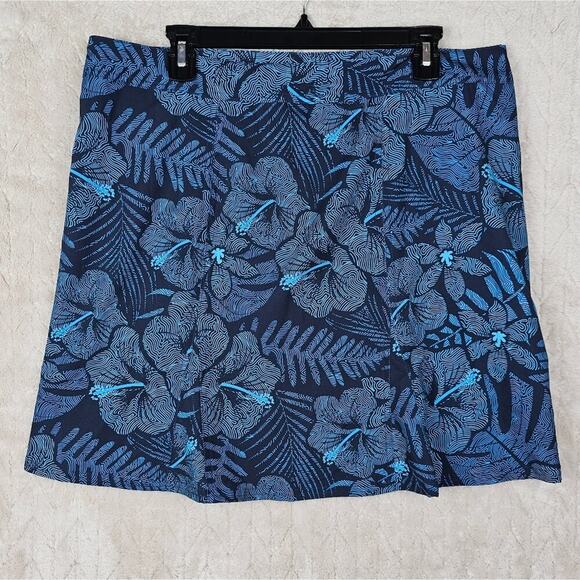 Rip Skirt XL Hibiscus Blue Wrap Beach Coastal Vacation Cover Up Hawaii Tear Away - Picture 4 of 5